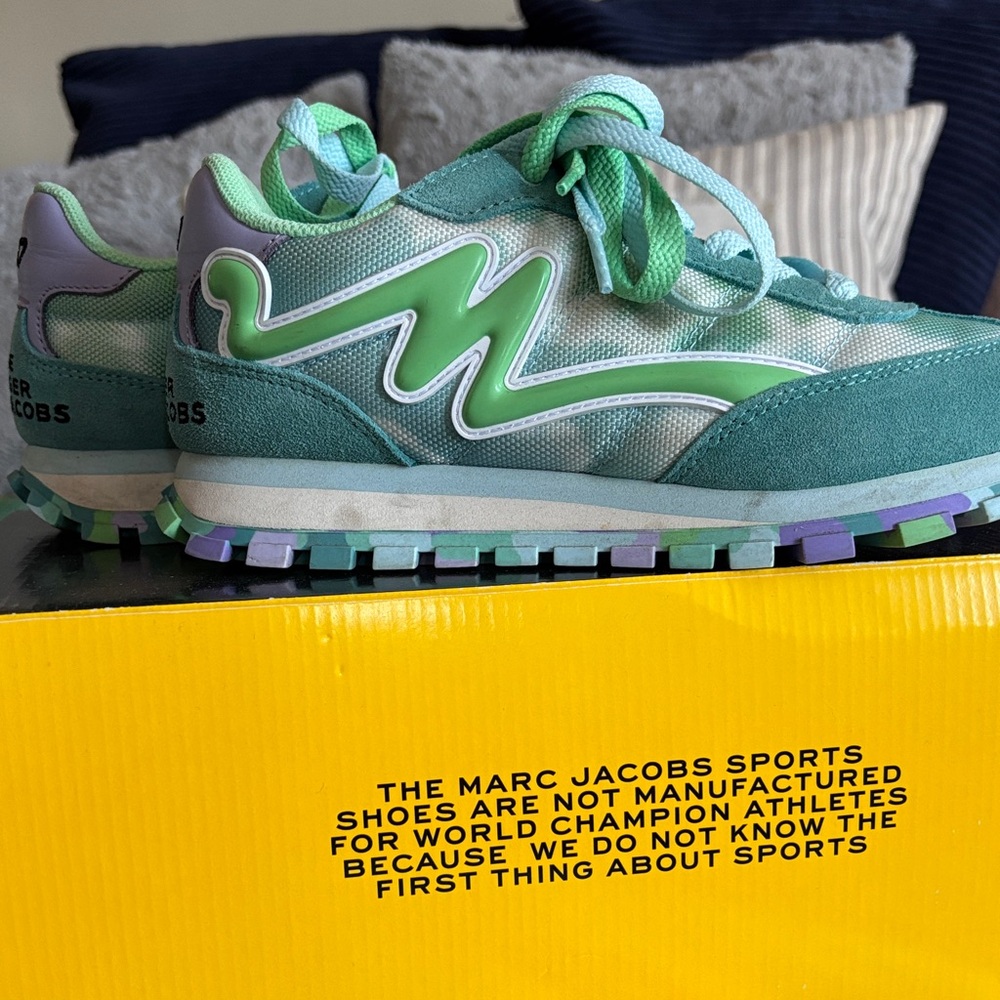 Marc Jacobs Teal and Lavender Athletic Shoes